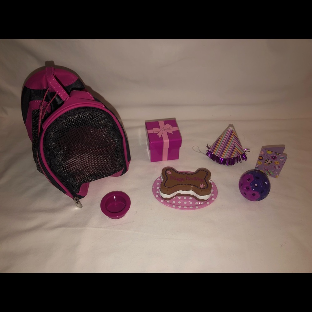 American Girl Doll Pet Party Set / Travel Kennel